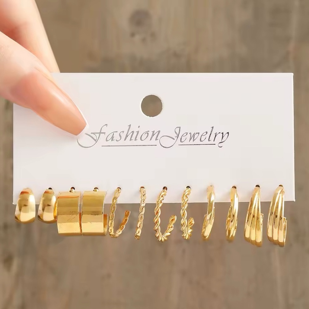 Gold Office Siren Earring Bundle